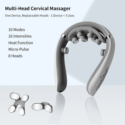 The Tension Release — 8D Electric Pulse Neck &amp; Shoulder Massager with Heat