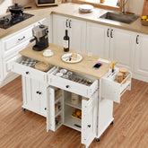 The Kitchen That Moves With You — 60" Rolling Island Cart