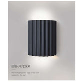 Nordic Macaroon Resin LED Wall Lamp — Sculptural Bedside Glow