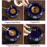 Electric Ceramic Oil & Incense Warmer with Timer — Jonine&