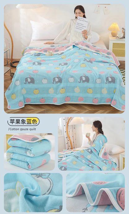 Cotton Gauze Summer Quilt — Solid