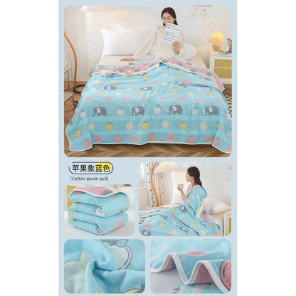 Cotton Gauze Summer Quilt — Solid