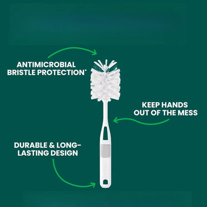 Glass Water Bottle Brush with Non-Slip Handle Dishwasher Safe Long Cleaning Brush for Shaker Bottles Food Processors