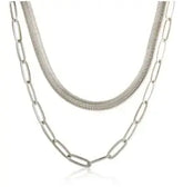 Gold Heart Toggle Necklace — Beaded Chain Gift for Her