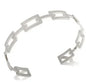 Fashion Simple Stainless Steel 3 Crystal Bracelet Bangle