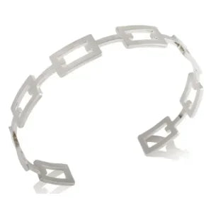 Stainless Steel Crystal Cuff Bracelet Bangle