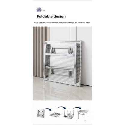 Foldable Stainless Steel Buffet &amp; Serving Table