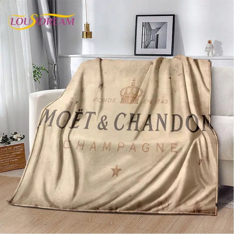 Printed Flannel Throw Blanket