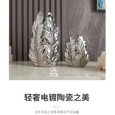 High-Glaze Ceramic Sculpture Vase — Modern Tabletop Decor Jonine’s Corner