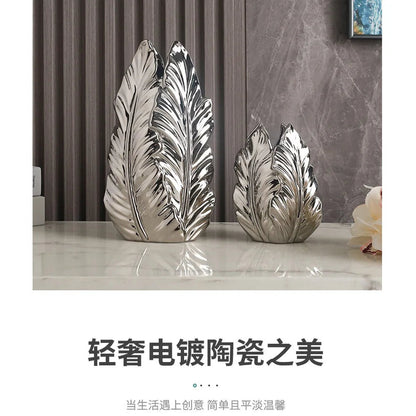 High-Glaze Ceramic Sculpture Vase — Modern Tabletop Decor