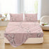 Dolin Plum Blossom Print Bedding Set (1 Fitted Sheet, 1 Flat Sheet, 2 Pillowcases) Ultra-Soft Breathable Fabric, Skin-Friendly, Comfortable, Breathable, Machine Washable, Suitable for All Seasons, Elegant and Exquisite, Ideal Jonine&