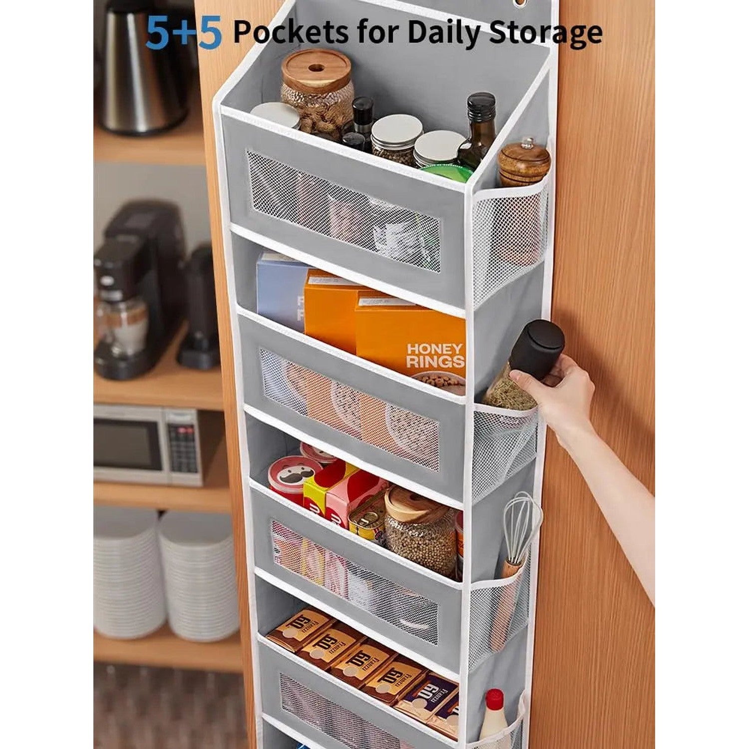 Over-the-Door 5-Shelf Fabric Organizer