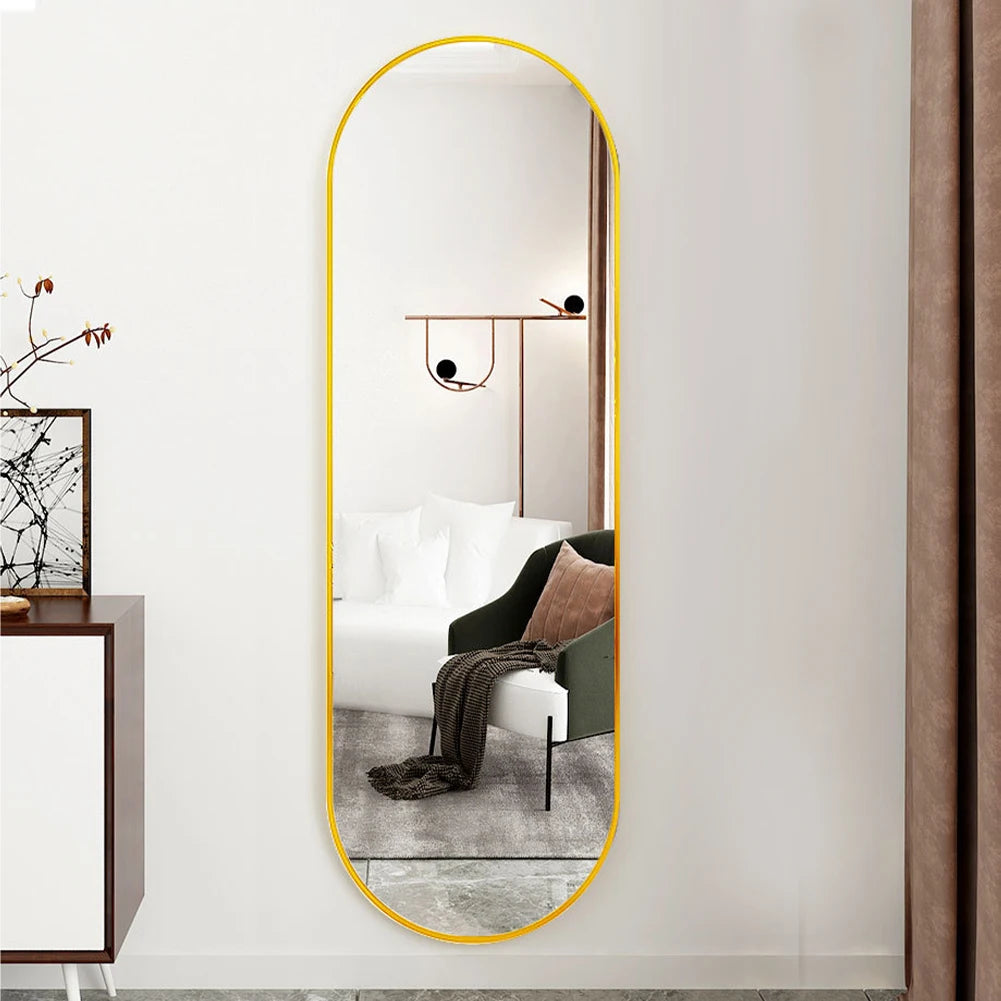 The Mirror That Opens the Room — Oversized Oval Full-Length Mirror