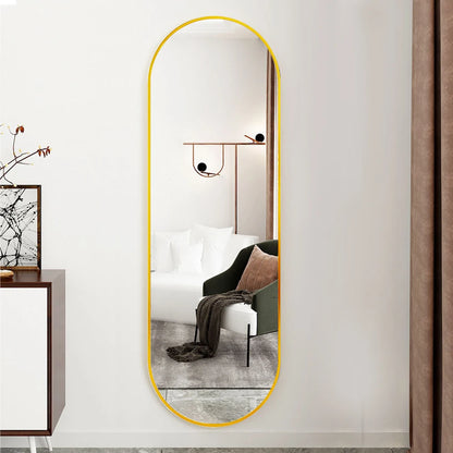 The Mirror That Opens the Room — Oversized Oval Full-Length Mirror