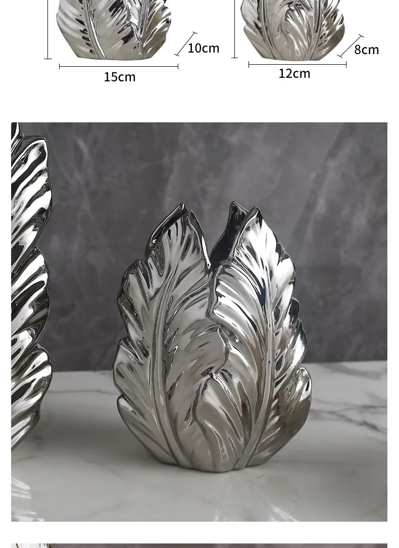 High-Glaze Ceramic Sculpture Vase — Modern Tabletop Decor