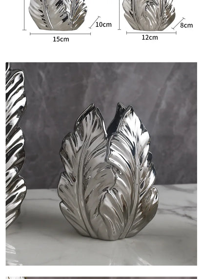 High-Glaze Ceramic Sculpture Vase — Modern Tabletop Decor