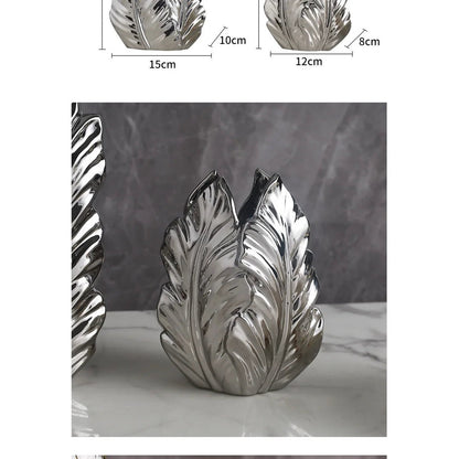 High-Glaze Ceramic Sculpture Vase — Modern Tabletop Decor