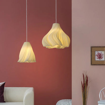3D Floral Resin Pendant Light — Nordic Chandelier
