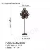 The Grape Cluster — Sculptural Glass Floor Lamp with Warm LED Glow Jonine’s Corner