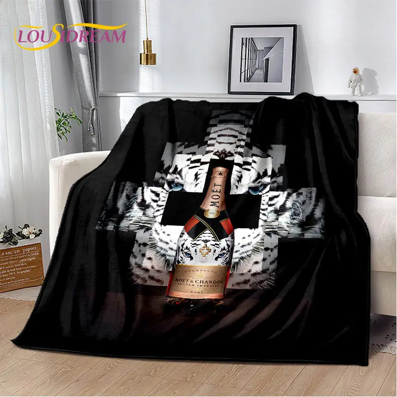 Printed Flannel Throw Blanket