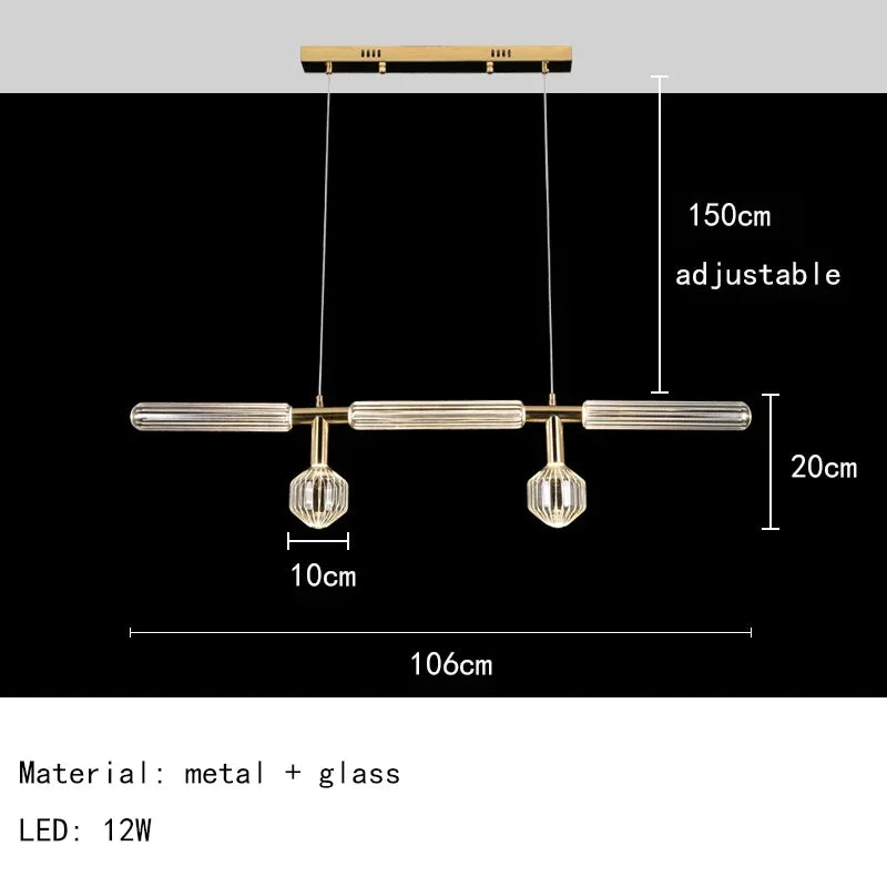 Nordic Luxury Art Glass Chandelier — High-End Pendant Lamp Home Décor