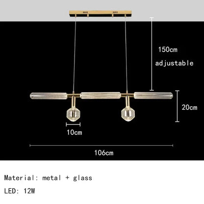 Nordic Luxury Art Glass Chandelier — High-End Pendant Lamp Home Décor
