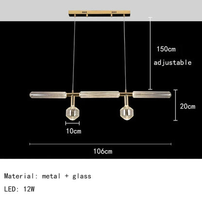 Nordic Luxury Art Glass Chandelier — High-End Pendant Lamp Home Décor