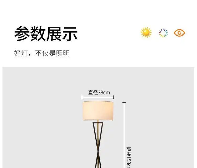 Scandinavian Modern Iron Floor Lamp Creative Minimalist for Living Room Bedroom Study Night Lighting Home Decor Items LED Jonine’s Corner