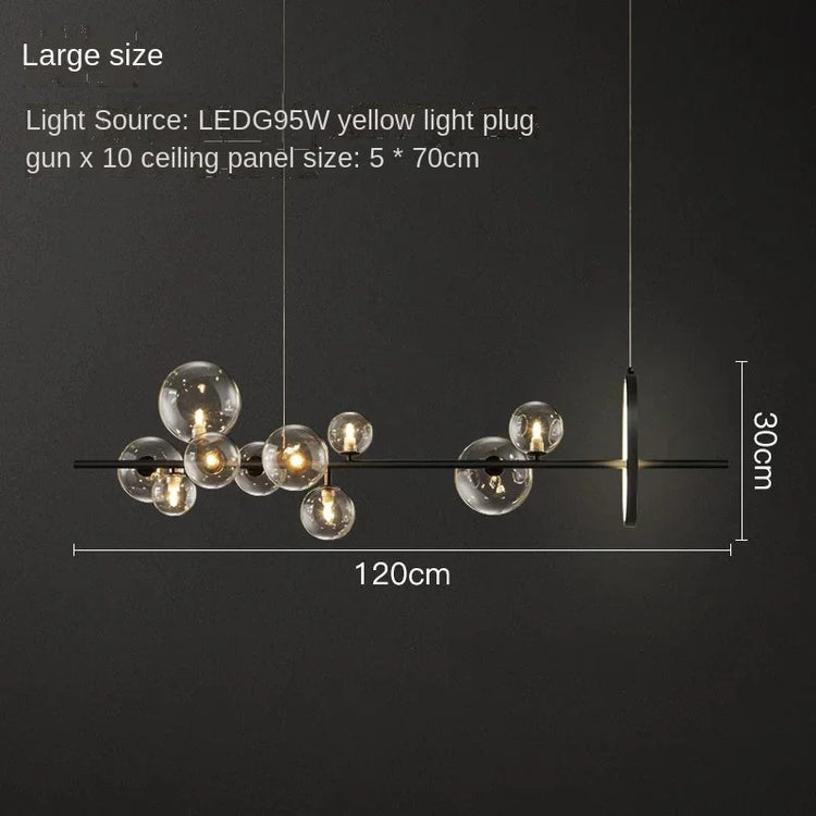 Modern Glass Bubbles Led Pendant Lights for Table Dining Room Kitchen Bar Chandeliers Lamps Home Decor Lusters Lighting Fixture Jonine&