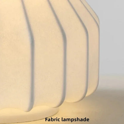 Wabi-Sabi Fabric Floor Lamp — Japandi Style for Bedroom & Living Room
