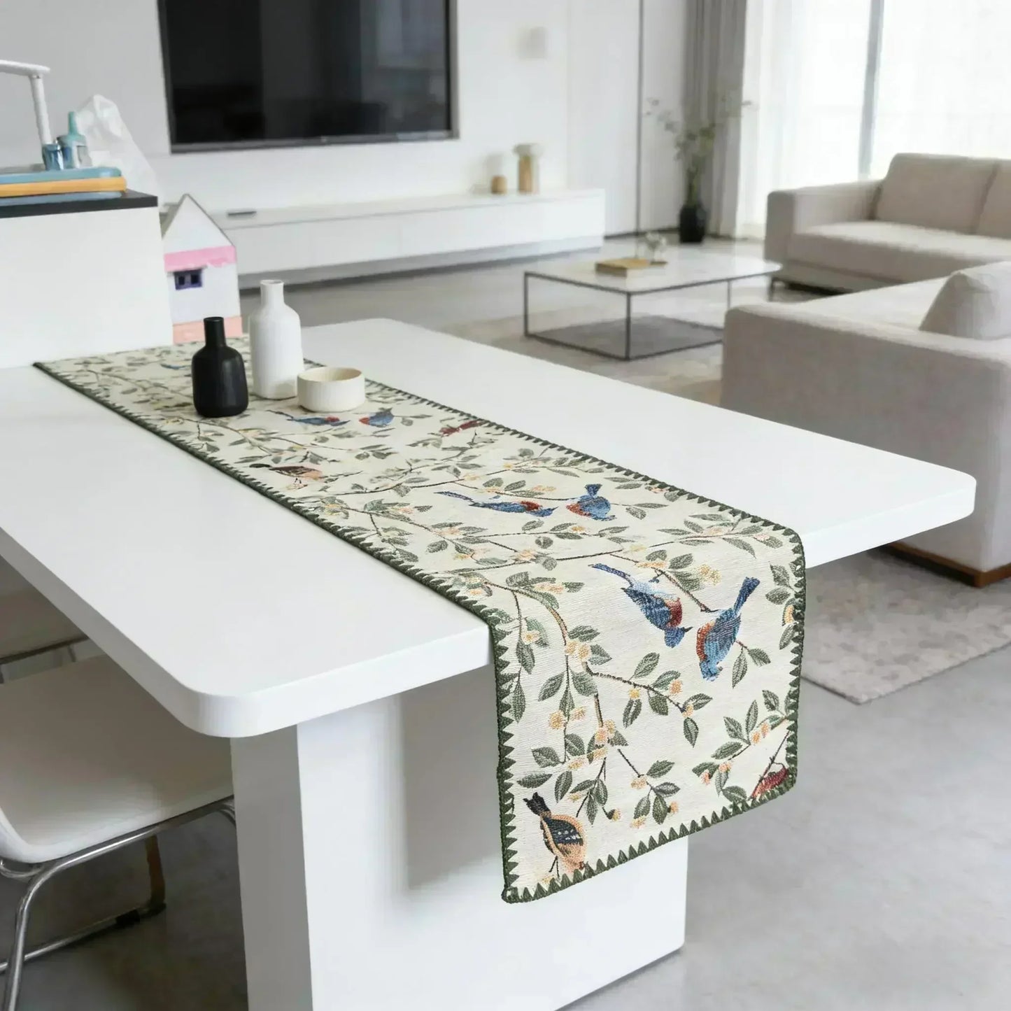 Nordic Cotton Linen Table Runner — Multiple Sizes & Patterns