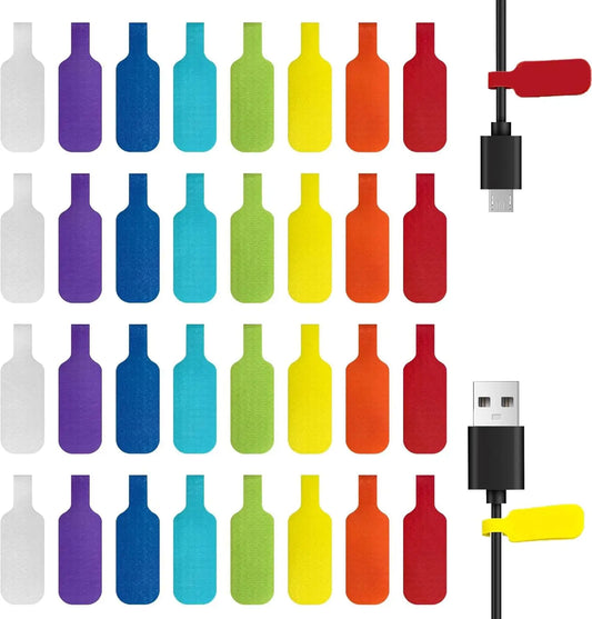 Tame the Tangle — Reusable Color-Coded Cable Organizer Straps (10/30/50pcs)