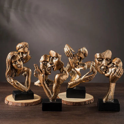 Love, Displayed — Contemporary Couple Statue &amp; Lover Sculpture for Home