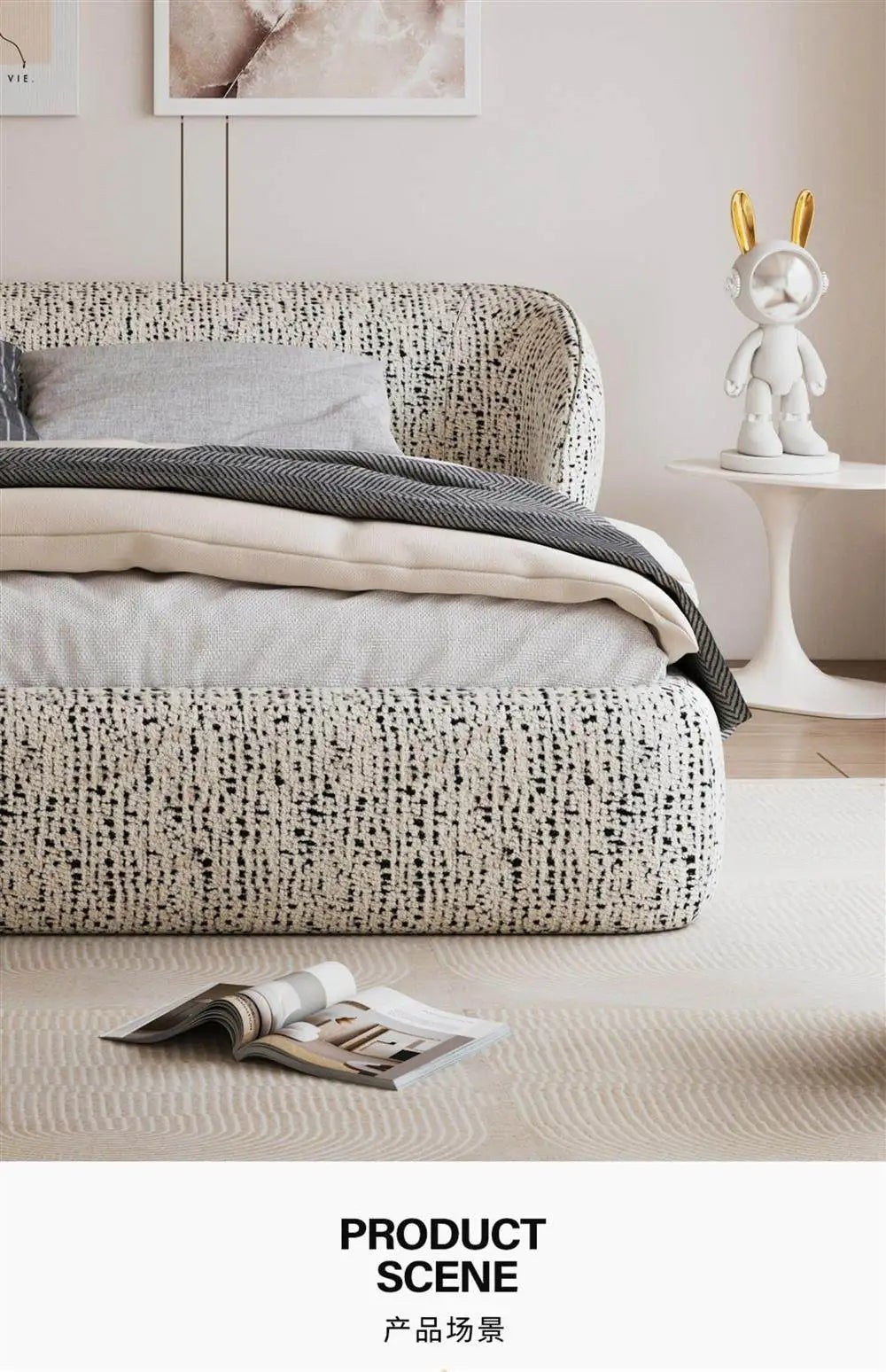 Queen Platform Bed Frame with Base — Modern Bedroom Essential