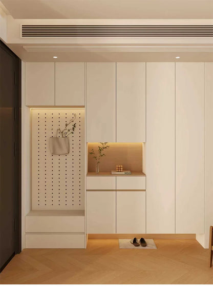 Custom Solid Wood Entryway Shoe Cabinet