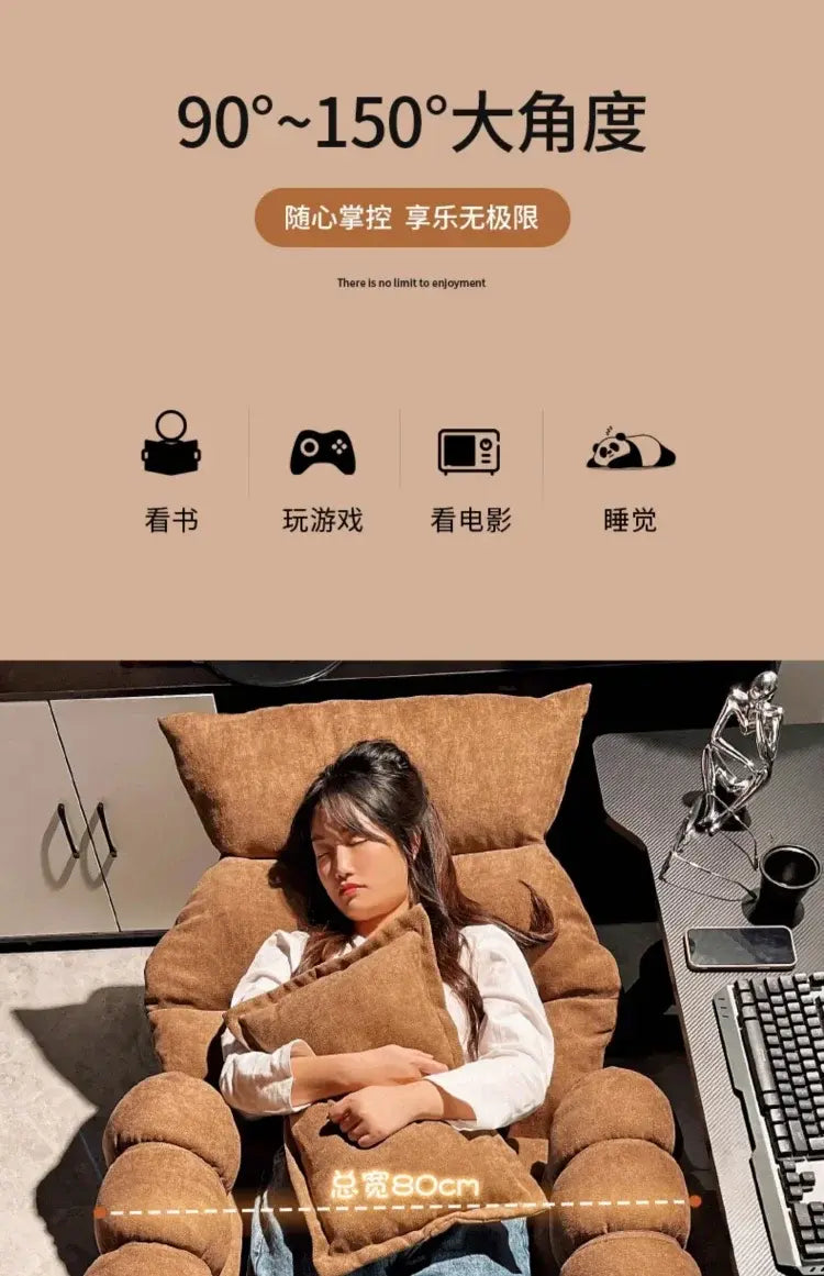 Comfortable Long-term Sofa Chair, Gaming Chair, Bedroom Desk Chair, Home Study Office Stool, Soft and Comfortable Jonine&