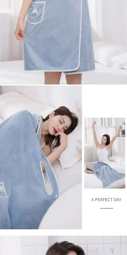 Wrap & Go — Wearable Fast-Dry Bath & Beach Towel (140×85cm)