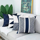 Geometric Pattern Throw Pillow Cover — Printed Cushion Cover for Sofa & Bedroom Jonine’s Corner