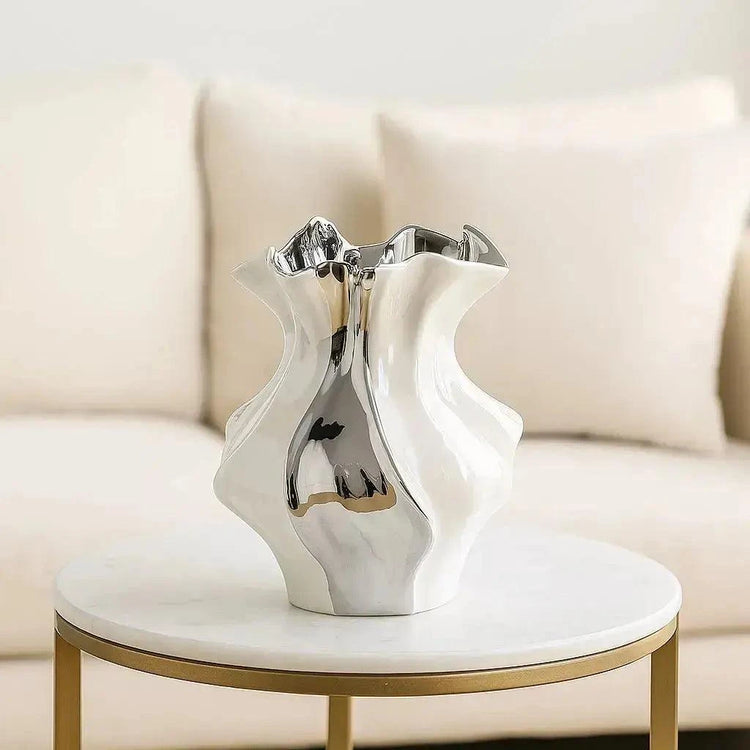 Textured Ceramic Wave Vase Jonine’s Corner