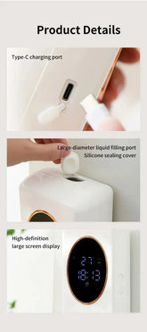Automatic Soap Dispenser 480ml Smart Sensing Touchless Foam Soap Dispenser USB Recharging Wall Mounted for Bathroom and Kitchen Jonine’s Corner
