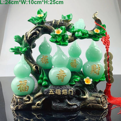 Feng Shui Gourd Ornament — Prosperity & Home Office Decor