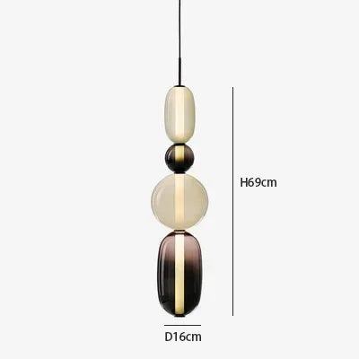 Imperfectly Beautiful — Wabi-Sabi Candy Glass Pendant Chandelier