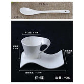The Morning Ritual — Wavy Ceramic Coffee Cup