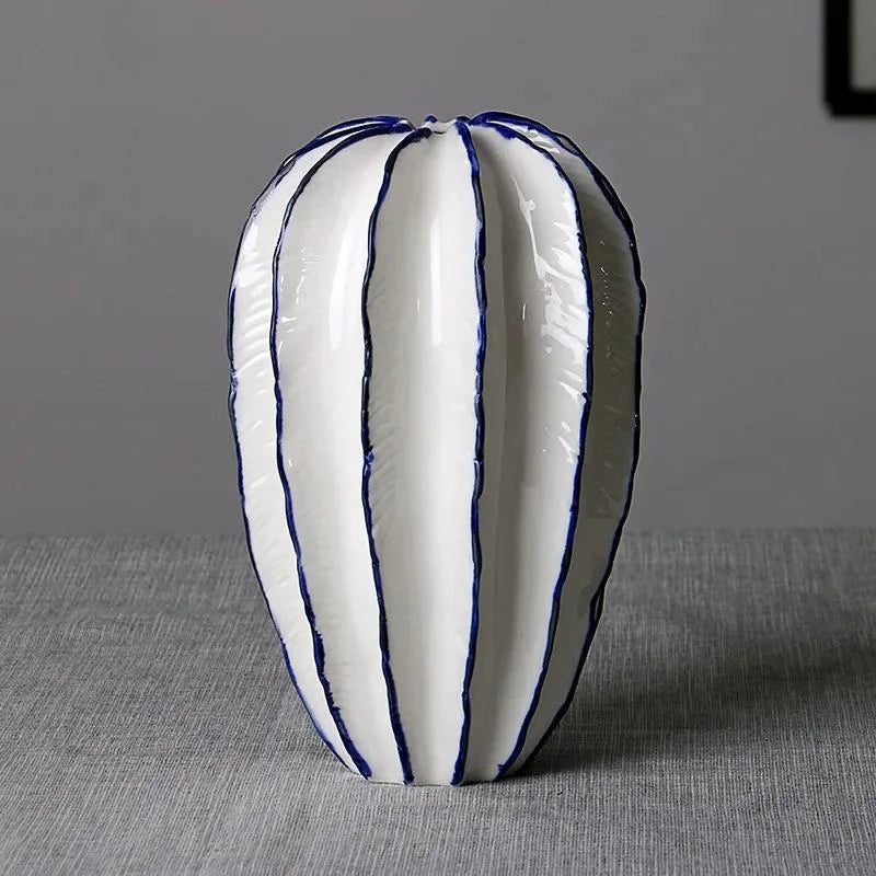 The Statement Vase — Modern Ceramic Vase for Flowers, Stems &amp; Home Styling