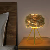 Soft Light, Strong Style — Grey Feather Tripod Desk Lamp Jonine’s Corner