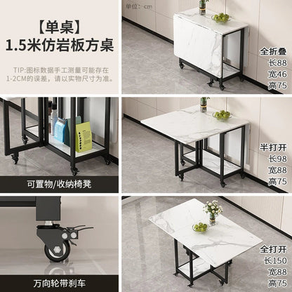 Italian Luxury Foldable Dining Table