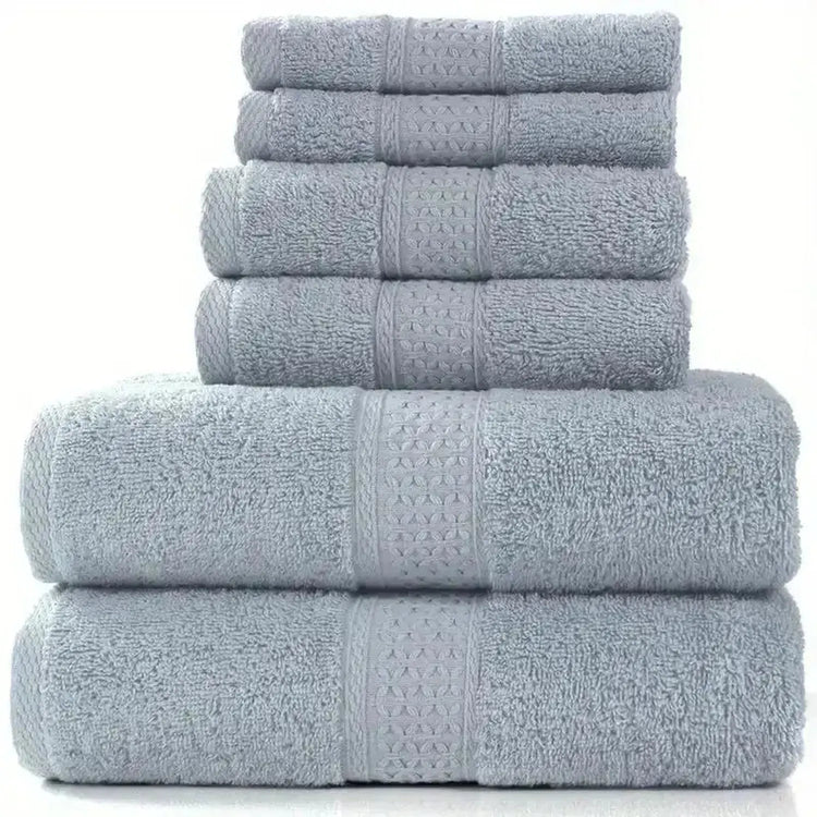 Bath Towel Washcloth Cotton Towel Solid Color Soft Absorbent Towels Multipurpose Use For Hotel Bathroom Jonine’s Corner