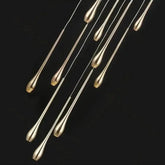 Modern Branch Shaped Gold Bar Staircase Long Chandelier For Duplex Living Room Dining Room Restaurant Home Decor Lustre Fixtures