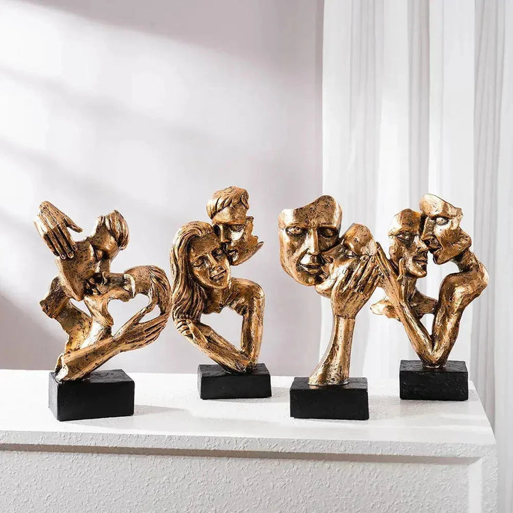 Love, Displayed — Contemporary Couple Statue & Lover Sculpture for Home Jonine’s Corner