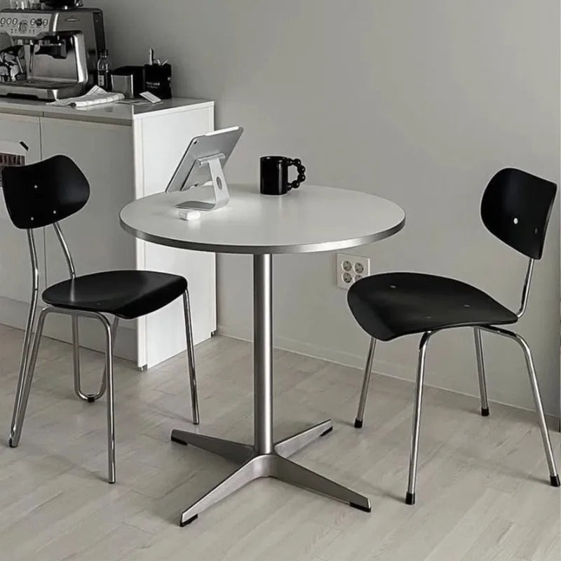 Sit in Style — Luxury Small Round Dining Table with Gold Metal Legs
